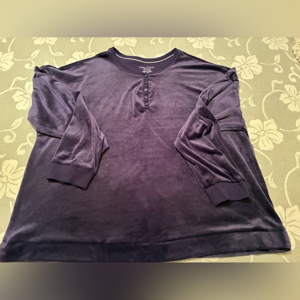Nautica Women's Deep Purple/Plum Pullover Top XXL/TTG/EEG - Picture 1 of 9